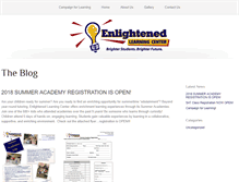 Tablet Screenshot of enlightenedlearning.org